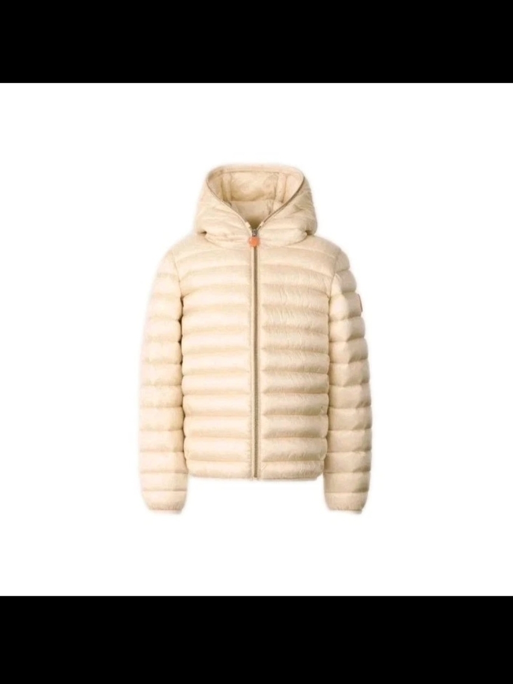 Save The Duck Girl's  Puffer Jacket  Size 6 Color Iris With Zipper & Hoodie NWT